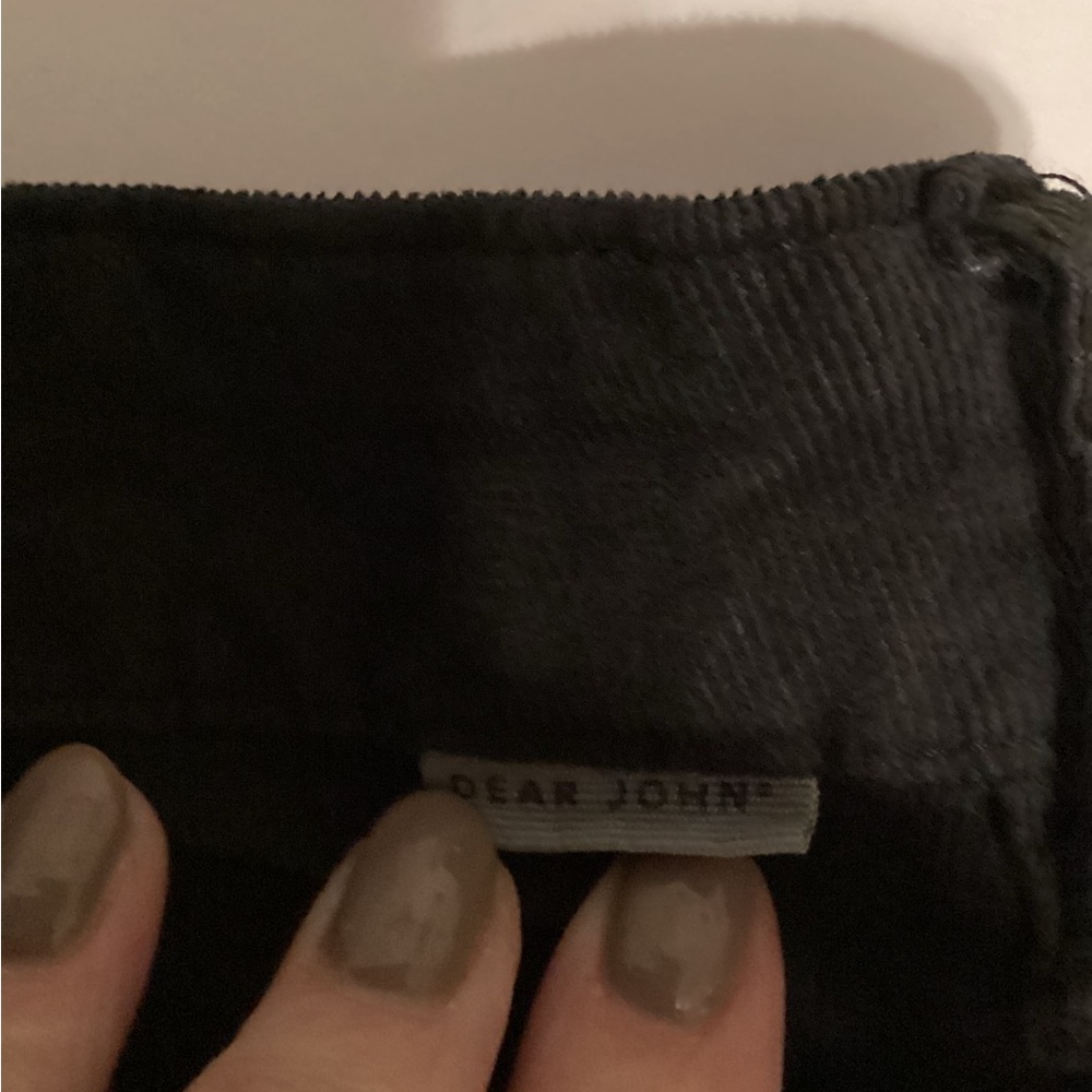 Dear John Fiona Wide Leg High Wasted Black Corduroy Jeans Size 30 NWT - Picture 10 of 12